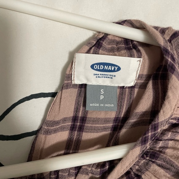 Printed purple blouse. - Picture 2 of 2